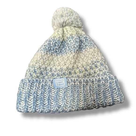 Pistil Poppy Beanie Hat Cap Pom Cable Knit Skull Fleece Lining Medium Weight OS - Picture 11 of 13